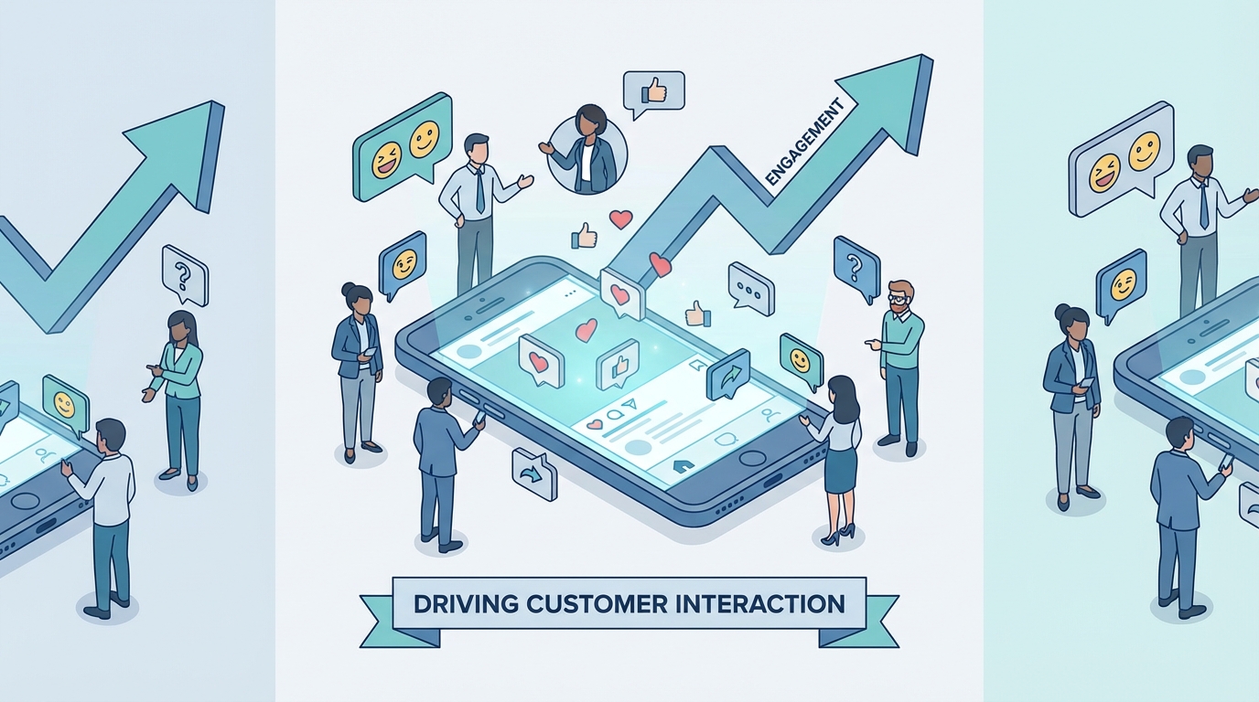 Vibrant social media presence with high engagement