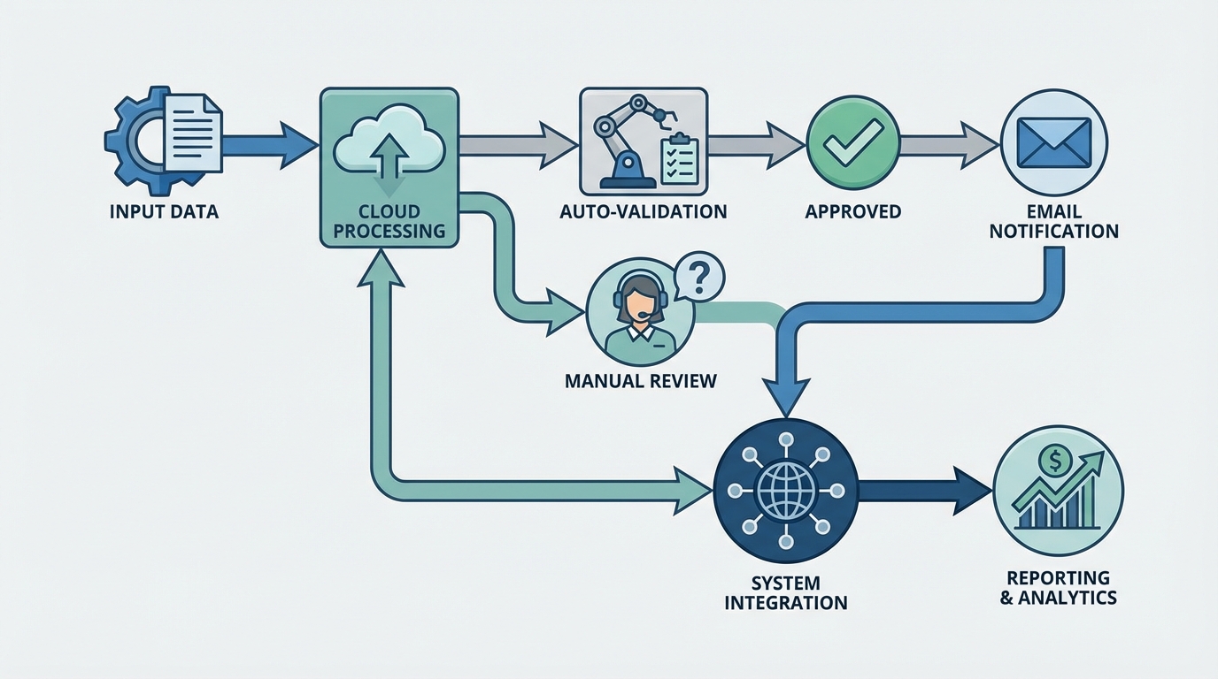 Automated workflow diagram